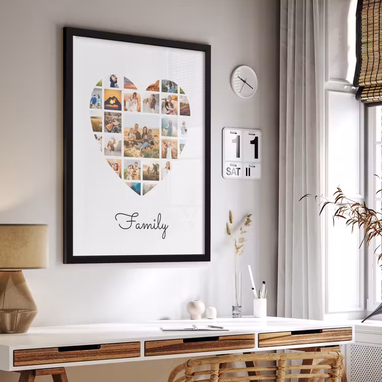 Foto in lijst – Hart collage — 2