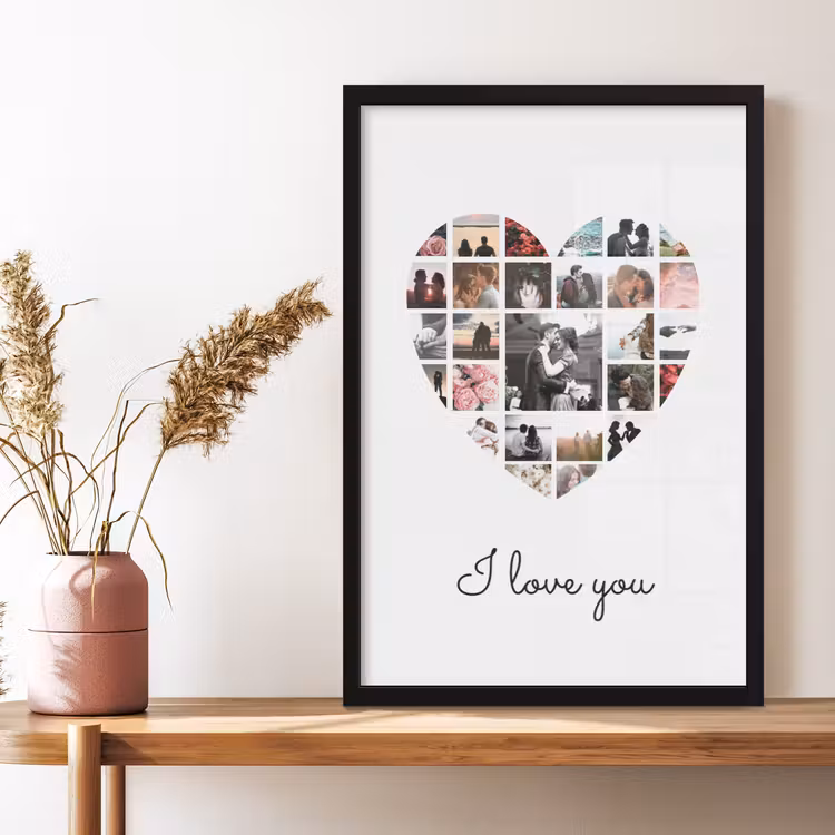 Foto in lijst – Hart collage — 6