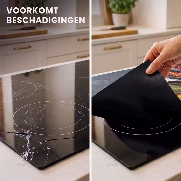 Inductie beschermer - Kruiden - Lepels - Specerijen - Betonlook - Grijs — 2