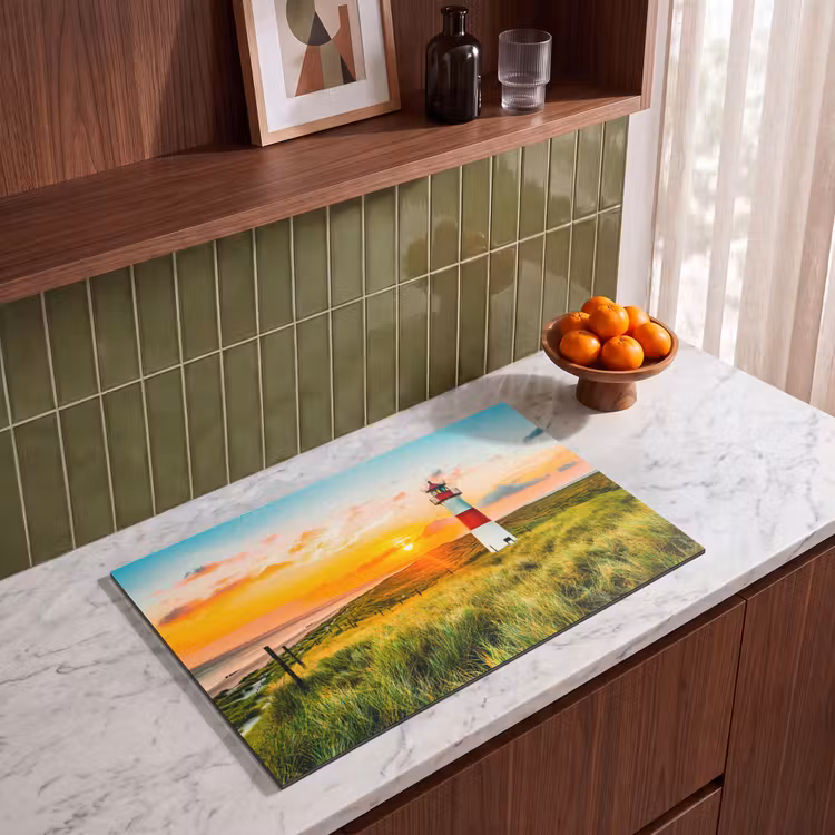 Inductie beschermer - Vuurtoren - Natuur - Zon - Landschap - Gras - Strand - Zee — 4