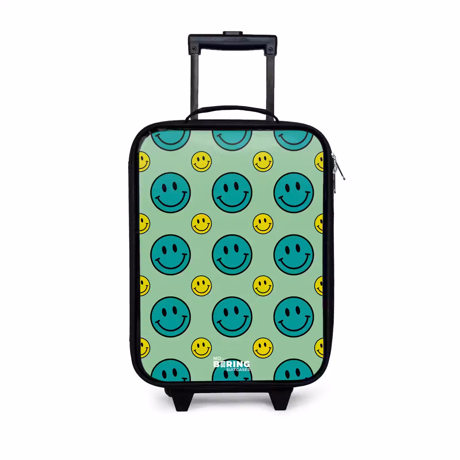 Kinderkoffer - Zwart - All smiles groen — 1