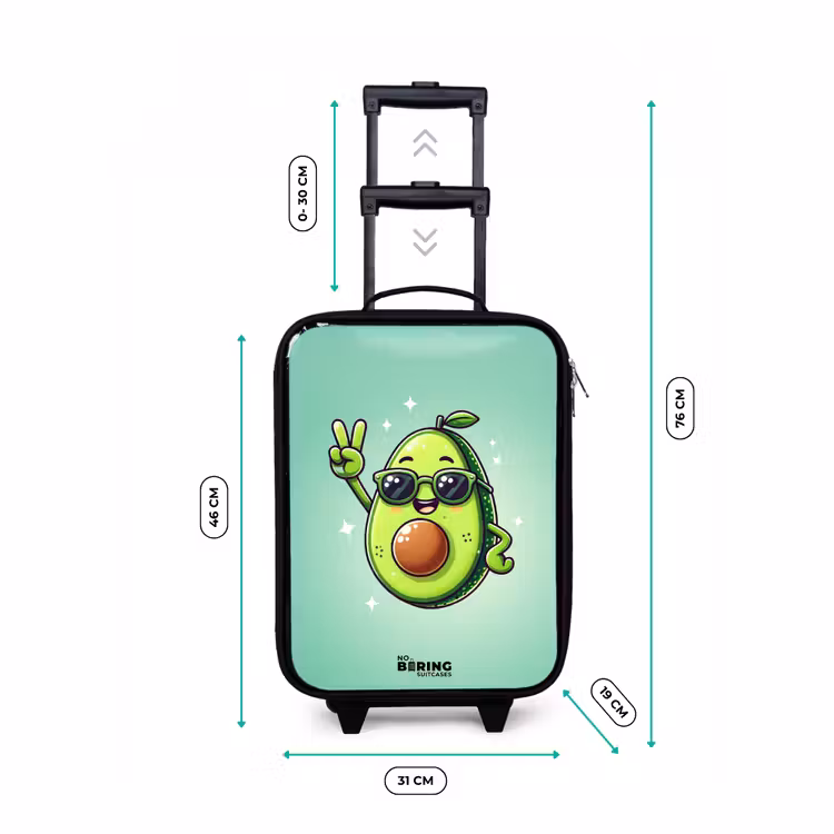 Kinderkoffer - Zwart - Appie avocado — 6