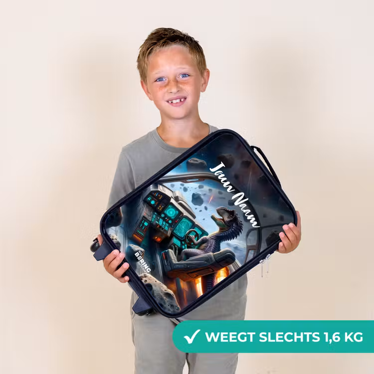 Kinderkoffer - Zwart - Astrodino — 3