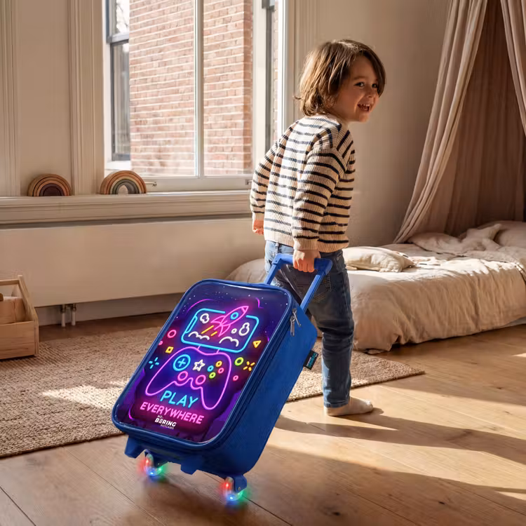 Kinderkoffer - Blauw - Neonbord met controller — 3