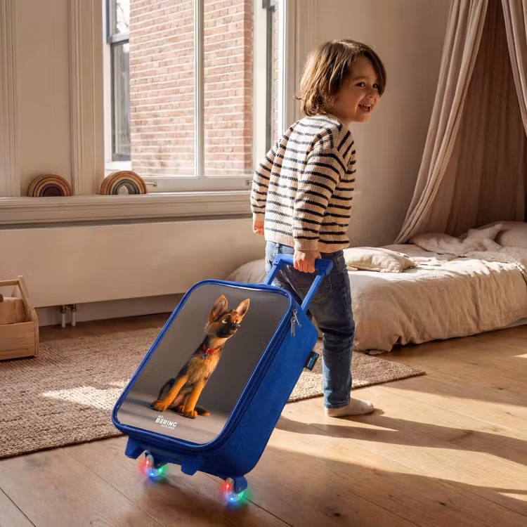 Kinderkoffer - Blauw - Hidde herder — 3