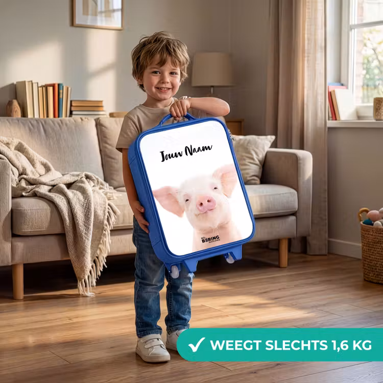 Kinderkoffer met naam - Blauw - Binky Big — 2