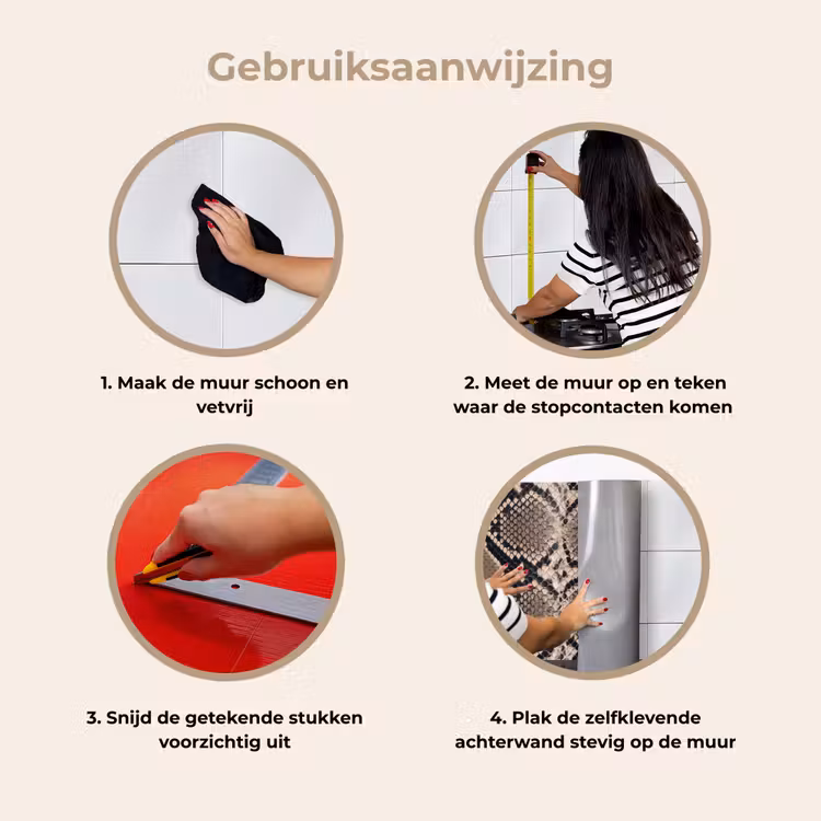 Keuken achterwand - Slangenprint - Python - Bruin — 9