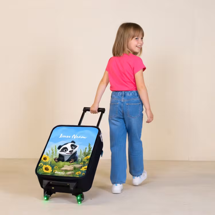 Kinderkoffer - Zwart - Willem wasbeer — 2