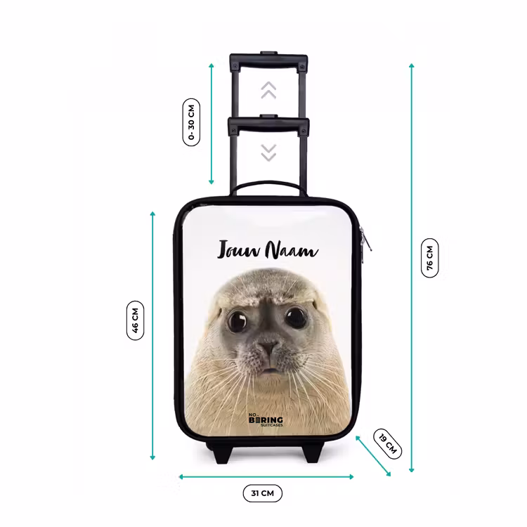 Kinderkoffer - Zwart - Zyon Zeehond — 7