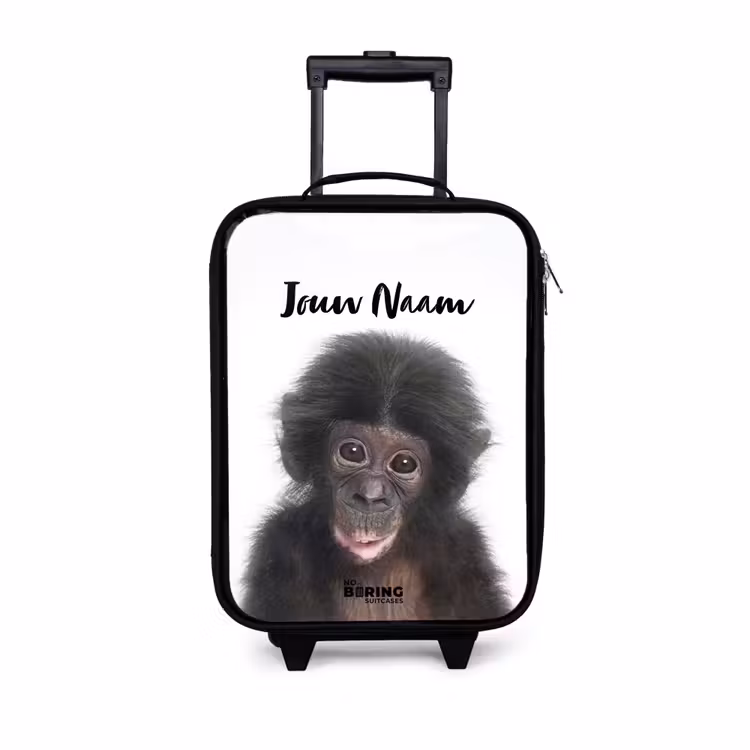 Kinderkoffer - Zwart - Charlie Chimp — 1