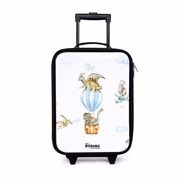 Kinderkoffer - Zwart - Dwalende dino's — 1