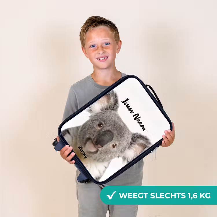 Kinderkoffer - Zwart - Schattige Koala Beer — 3