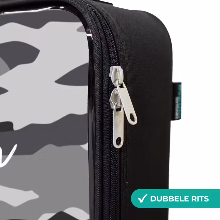 Kinderkoffer - Zwart - Camogrijs — 6