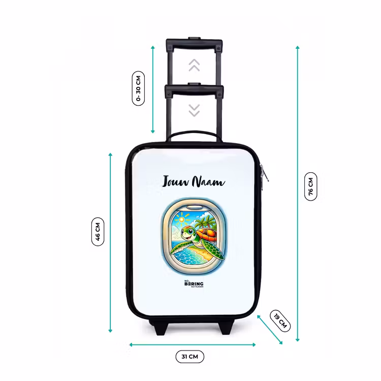 Kinderkoffers met naam - Tropic turtle — 7