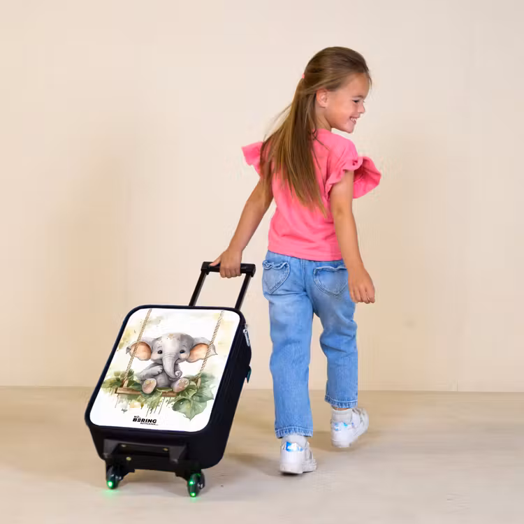 Kinderkoffer - Zwart - Onno olifant — 2