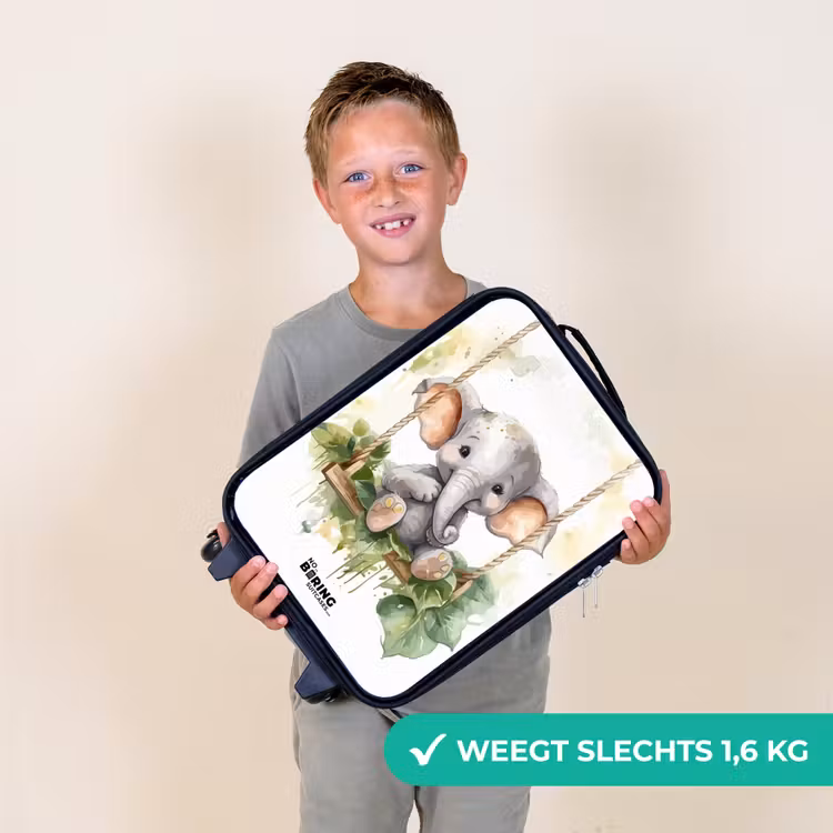 Kinderkoffer - Zwart - Onno olifant — 3