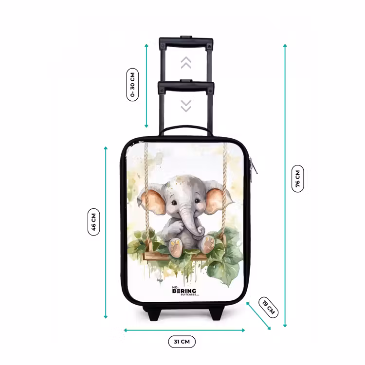 Kinderkoffer - Zwart - Onno olifant — 7