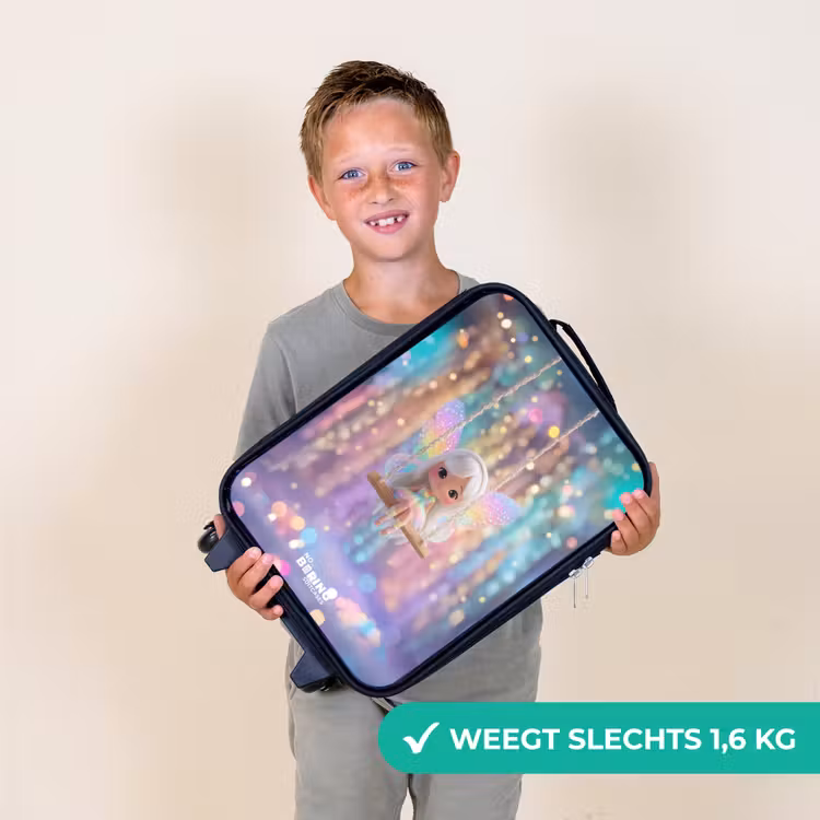 Kinderkoffer - Zwart - Fee - Elf - Regenboog — 3