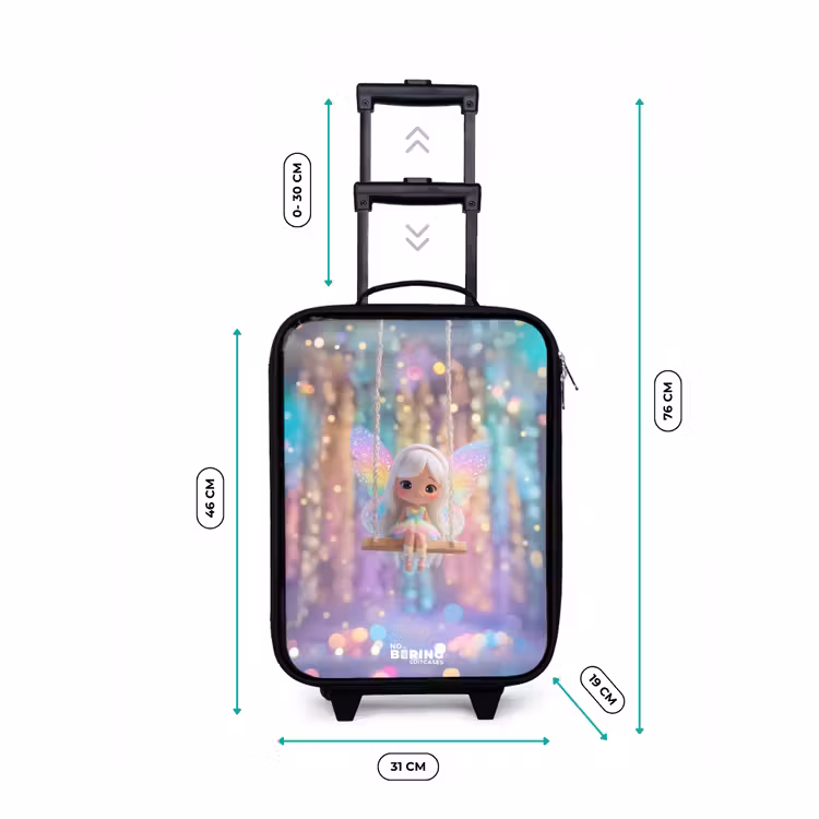 Kinderkoffer - Zwart - Fee - Elf - Regenboog — 7
