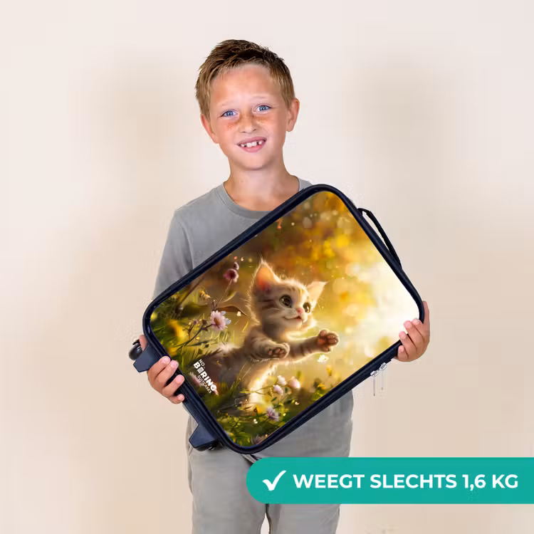 Kinderkoffer - Zwart - Koosje kitten — 3