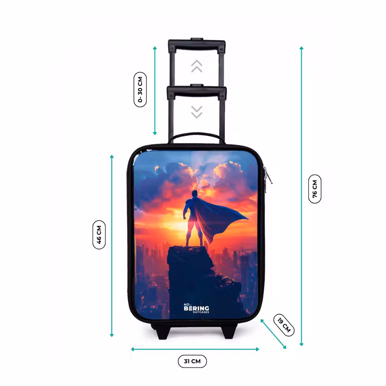 Kinderkoffer - Zwart - Skyscraper superheld — 6