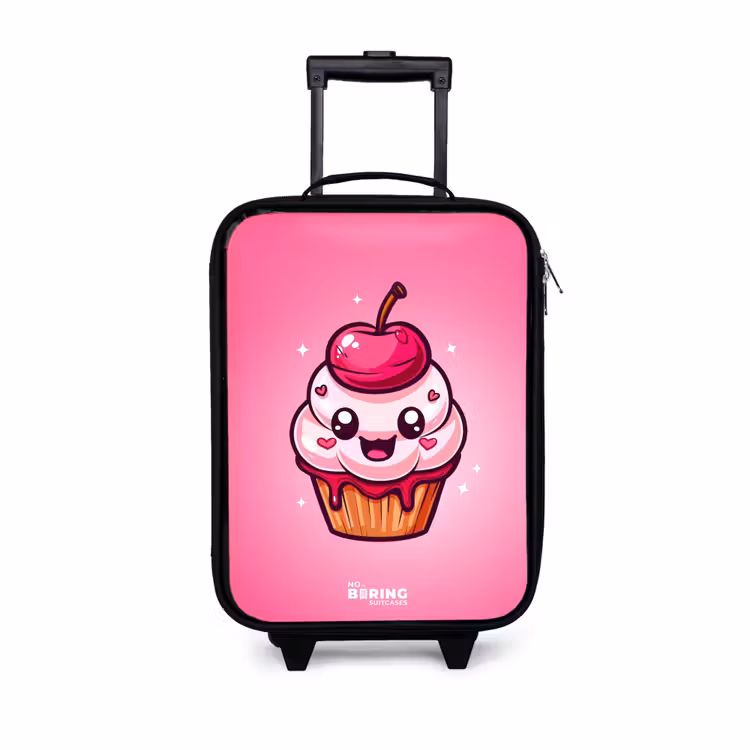 Kinderkoffer - Zwart - Carrie cupcake — 1
