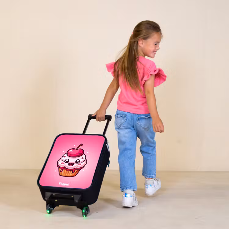 Kinderkoffer - Zwart - Carrie cupcake — 2