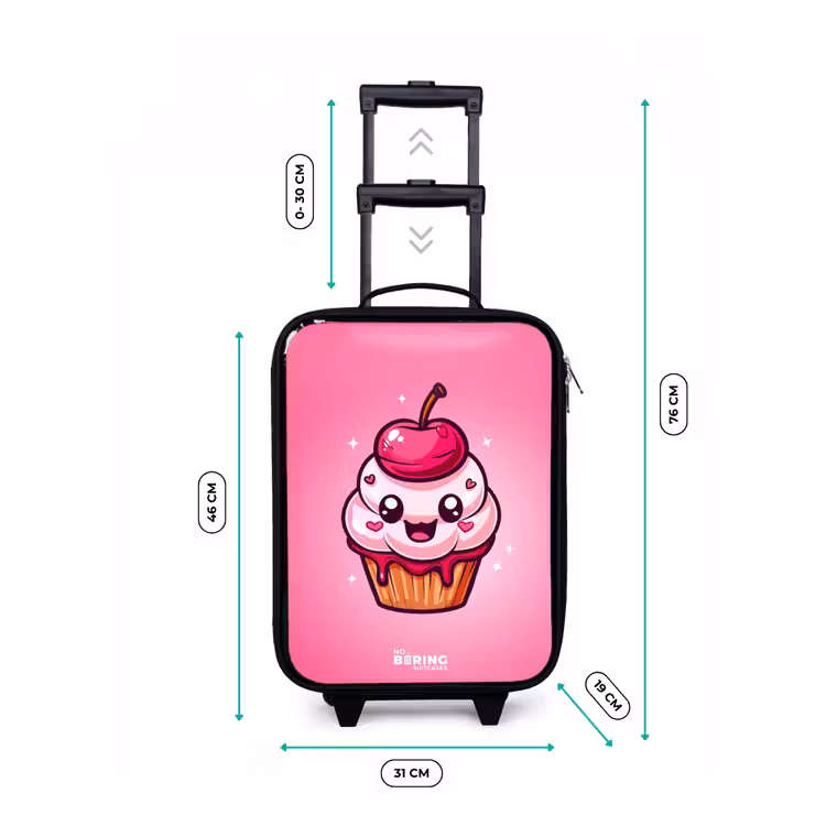 Kinderkoffer - Zwart - Carrie cupcake — 6