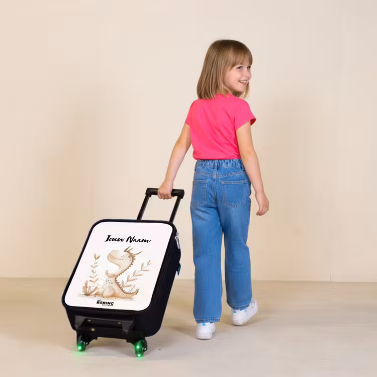 Kinderkoffer - Zwart - Dobby draakje — 2