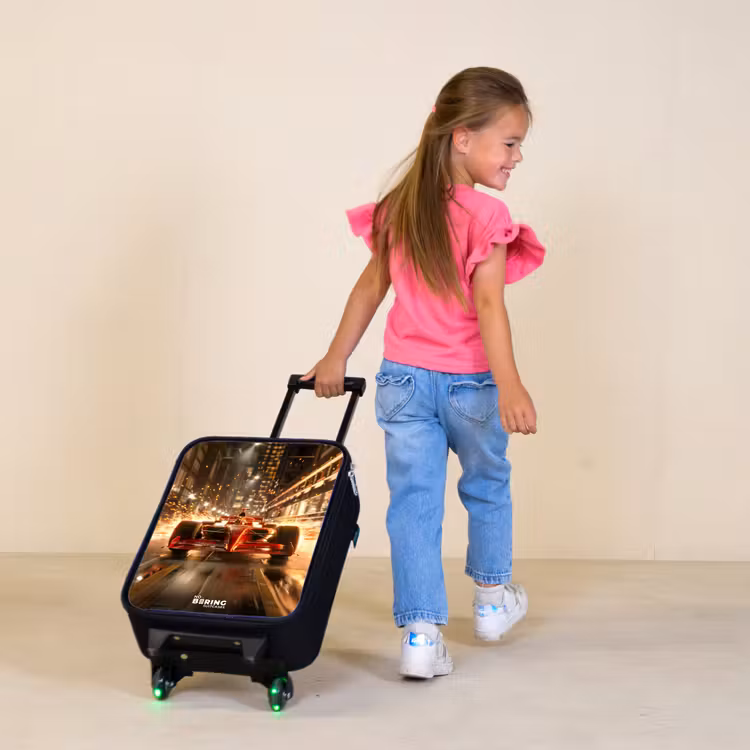 Kinderkoffer - Zwart - Rapid red — 2