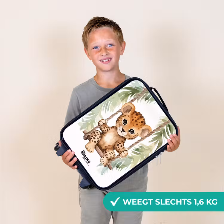 Kinderkoffer - Zwart - Levi luipaard — 3