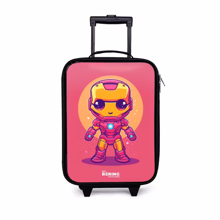 Kinderkoffer - Zwart - Roze ranger — 1