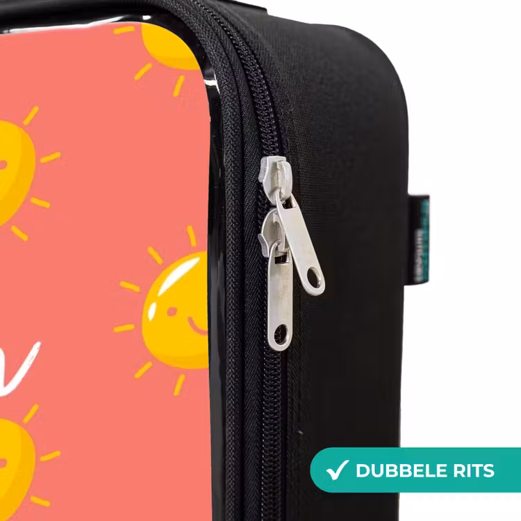 Kinderkoffer - Zwart - Sunny situation koraal — 6