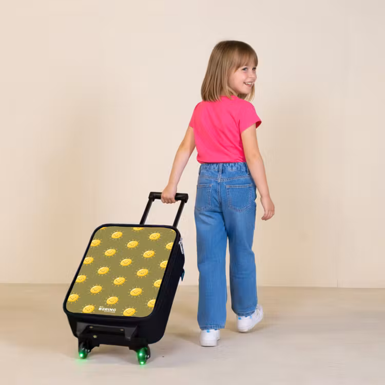 Kinderkoffer - Zwart - Sunny situation olijf — 2