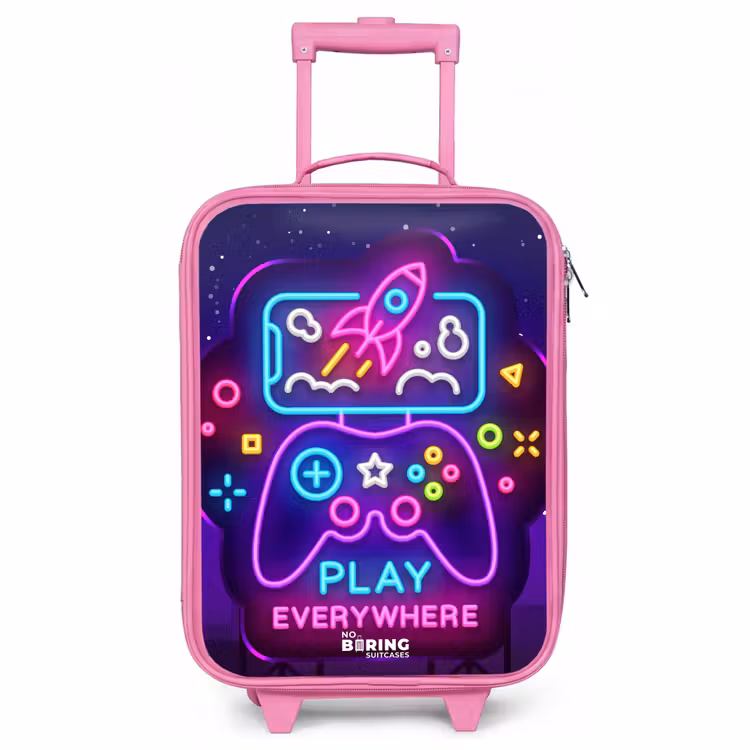 Kinderkoffer - Roze - Neonbord met controller — 1