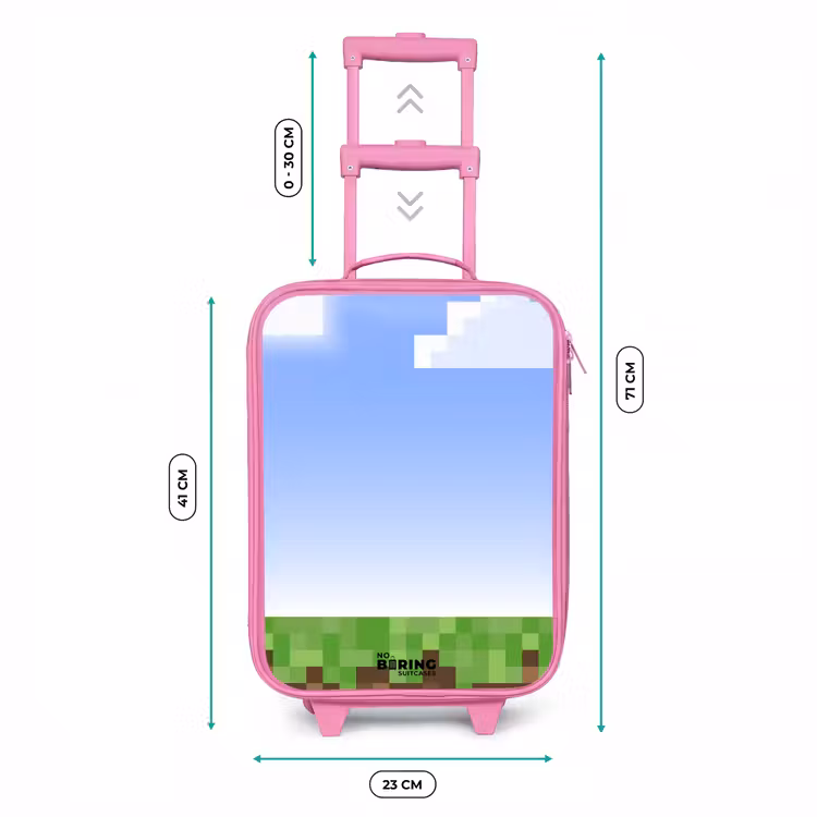 Kinderkoffer - Roze - Pixel wereld — 5