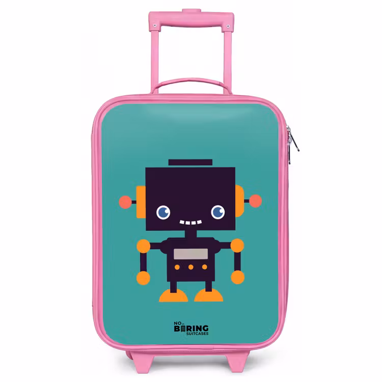 Kinderkoffer - Roze - Groene robot — 1
