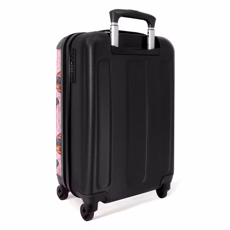 Koffer - Retro discobal patroon roze — 2