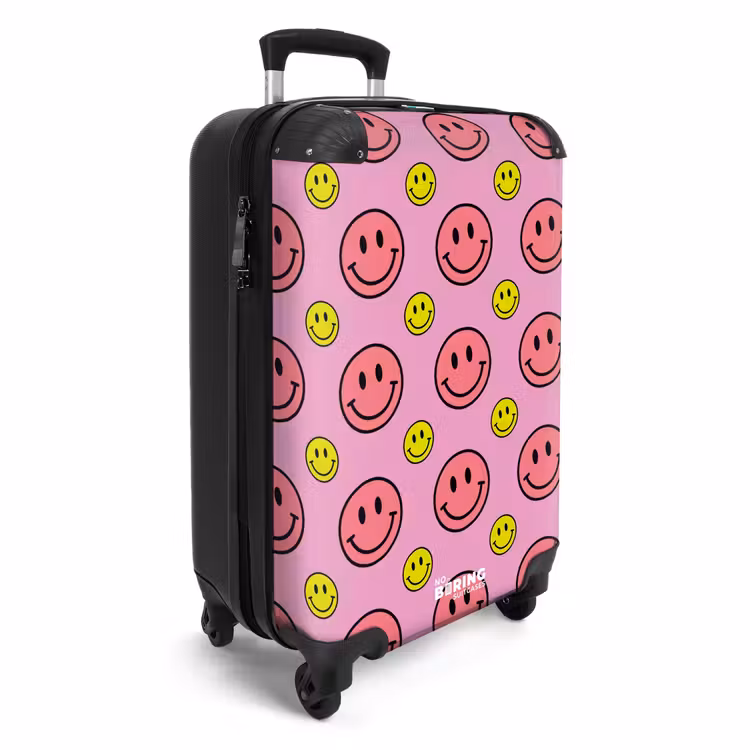 Koffer - All smiles roze — 4