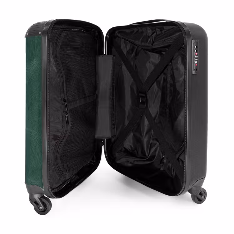 Koffer - Lederen look midden groen — 3