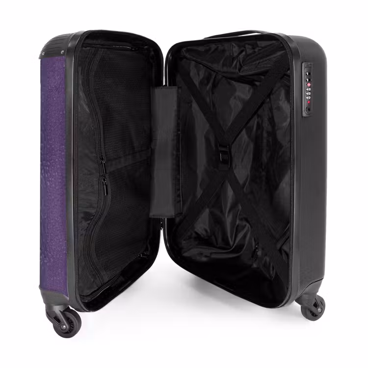Koffer - Lederen look violet paars — 3