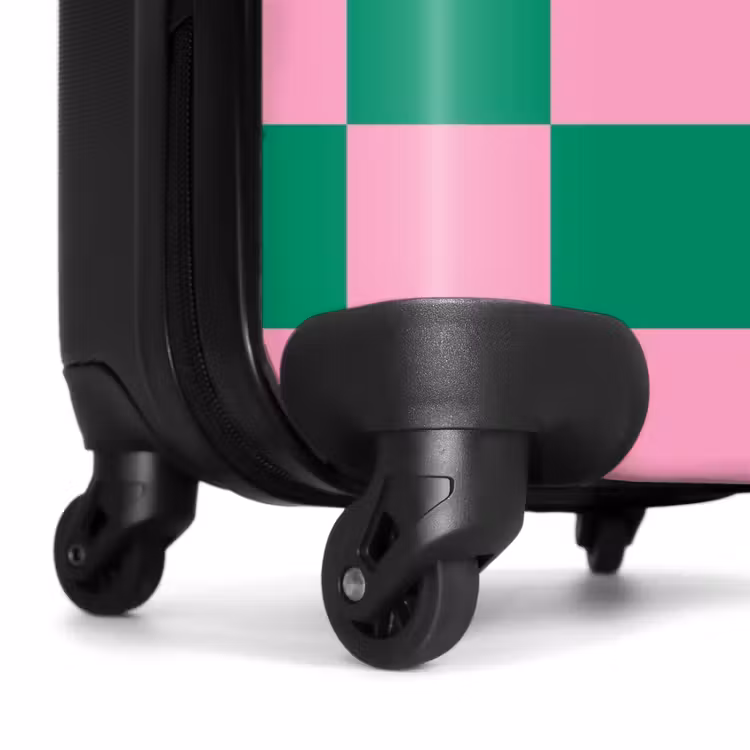 Koffer - Squares - Groen/roze — 6