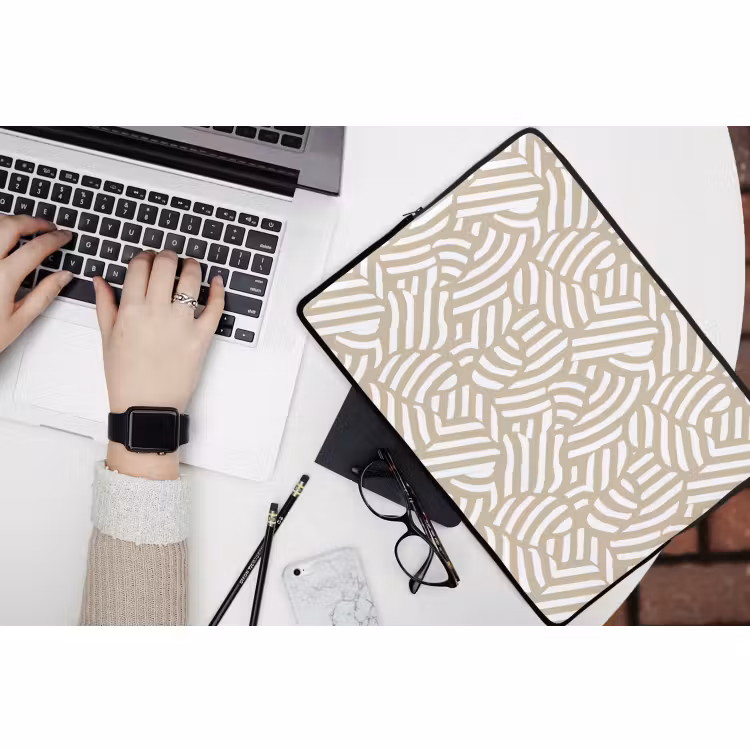 Laptophoes - Abstract - Modern - Beige — 3