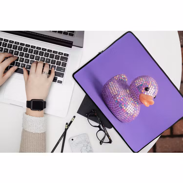 Laptophoes - Disco - Eend - Paars — 3