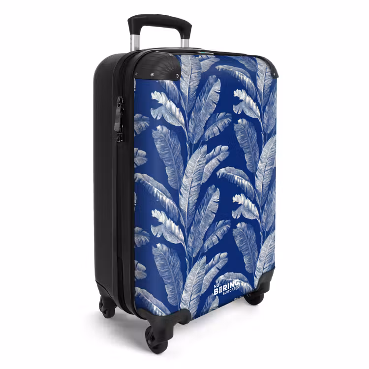 Koffer - Blad - Palm - Blauw — 4