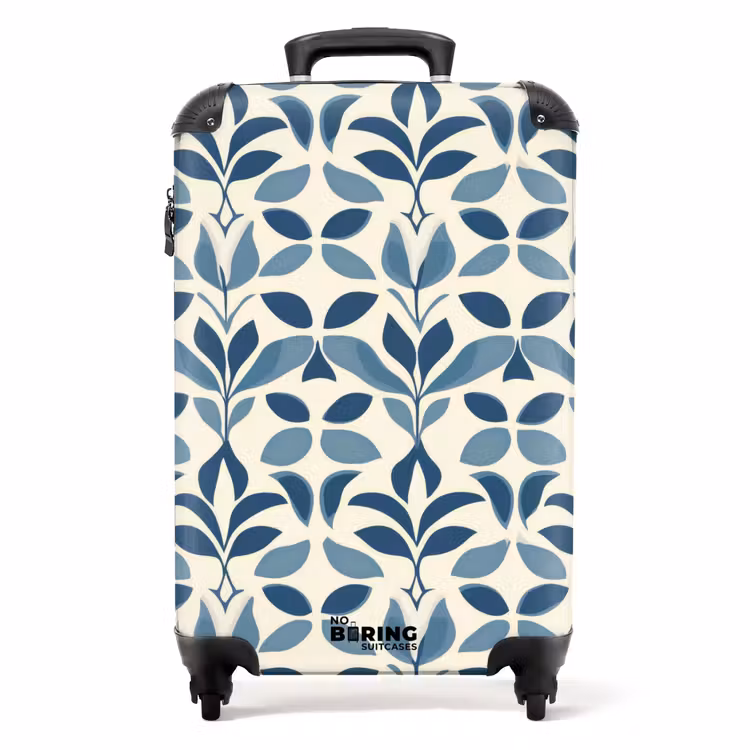 Koffer - Flora - Modern - Blauw — 1