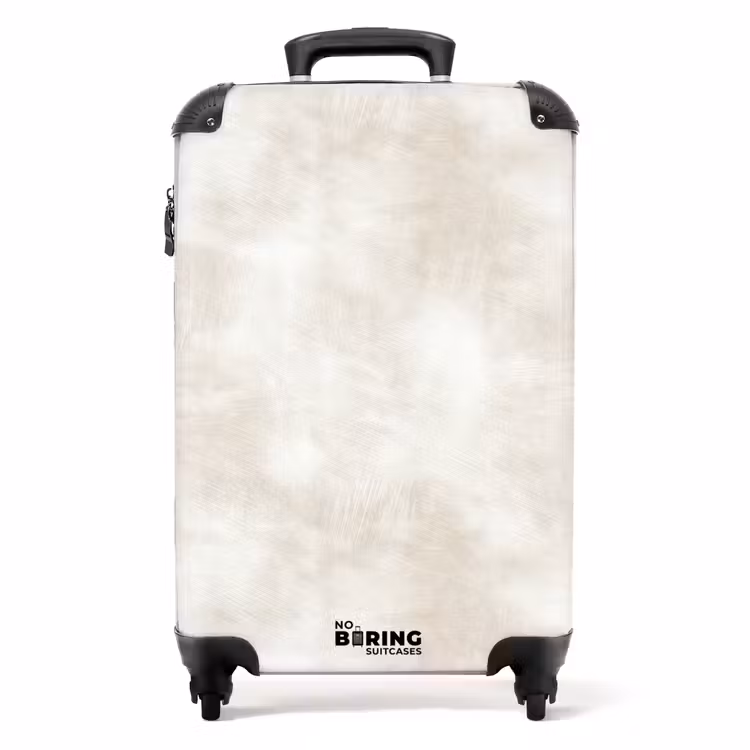 Koffer - Subtiel - Structuur - Beige — 1