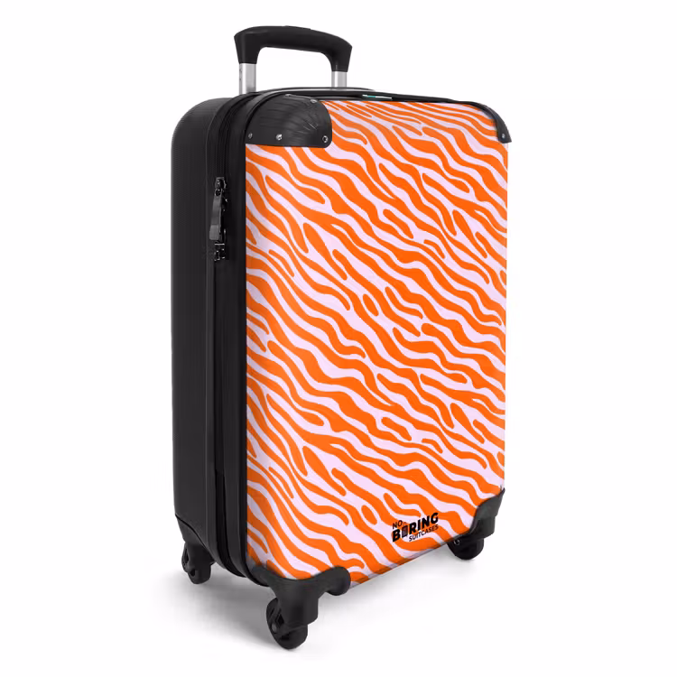 Koffer - Strepen - Dynamisch - Oranje — 4