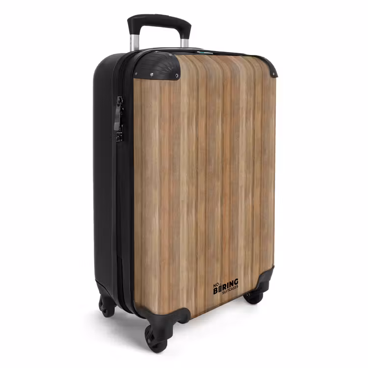 Koffer - Warme houttint met verticale planken — 4