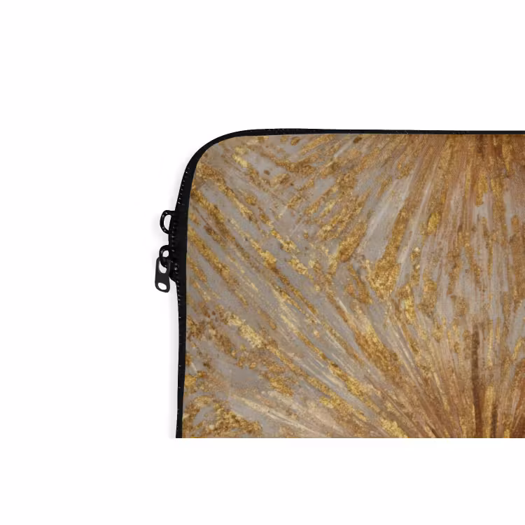 Laptophoes - Explosie - Abstract - Goud - Wit — 6